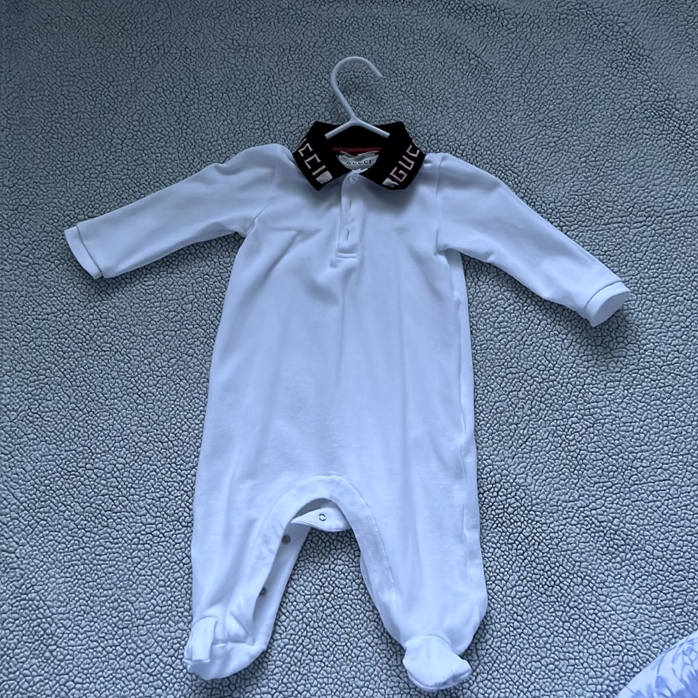 Baby cotton one piece Gucci label